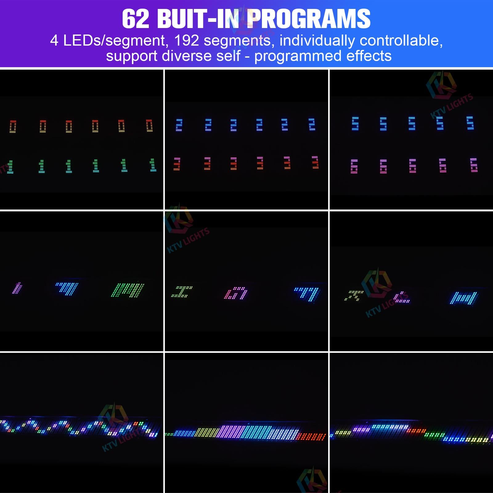 150W 768 LED RGB long strobe light wall washer-X8