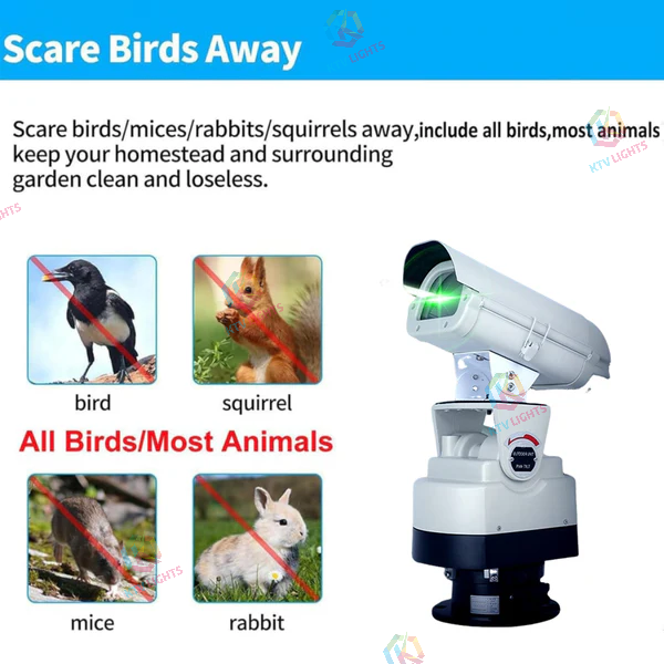Programmable Professional Outdoor Bird Repellent Light & Animal Repellent Laser Light - B19