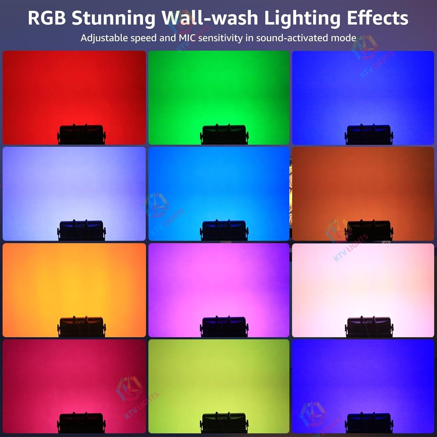 120W RGB DMX Disco Party Stage Control Strobe Washer Light - X23