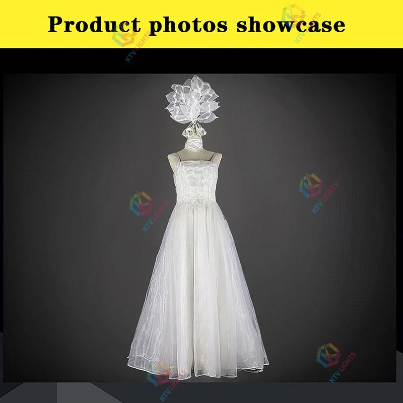 Full-color LED glowing wings wedding dress set - M16