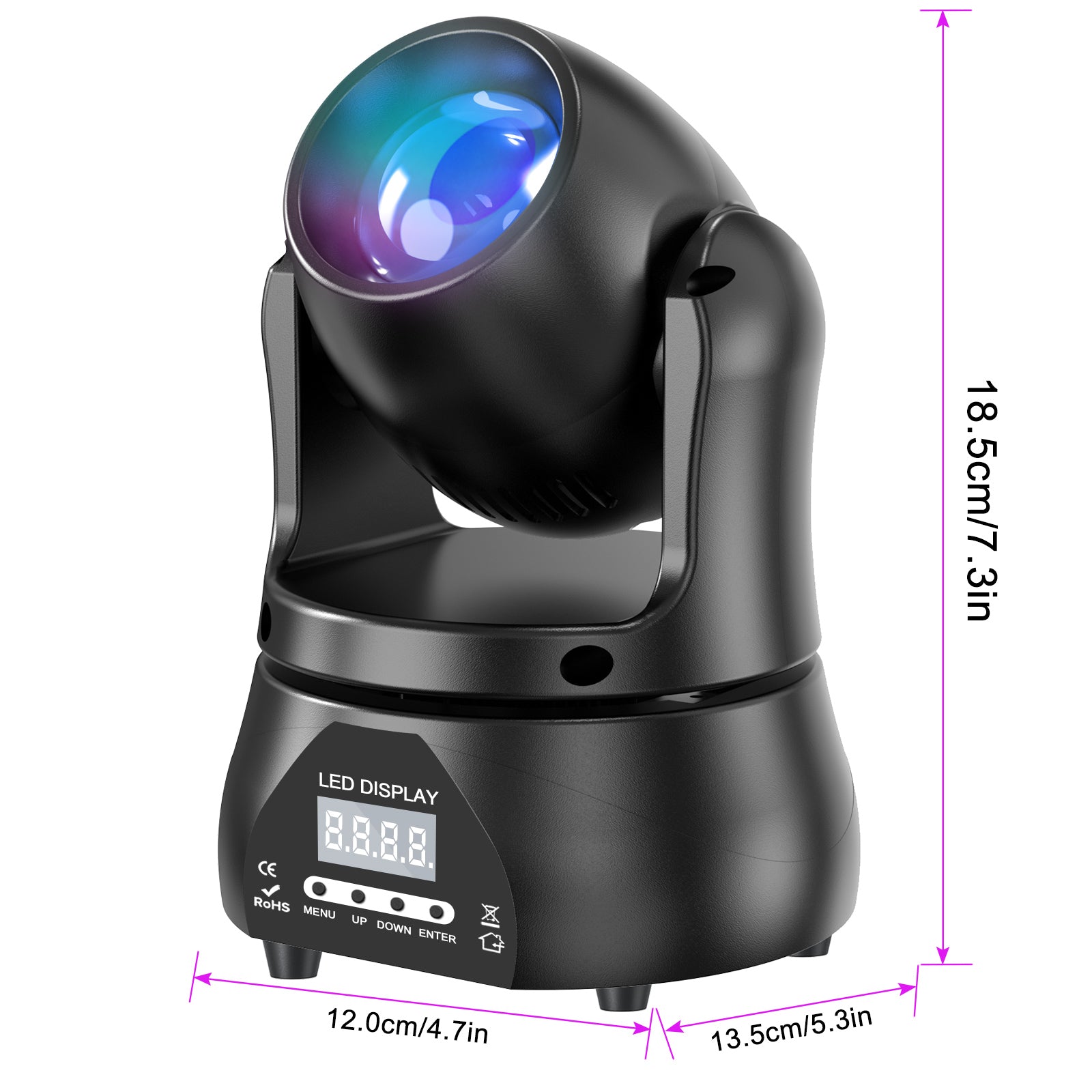 40w LED RGBW mini beam moving head light-E7