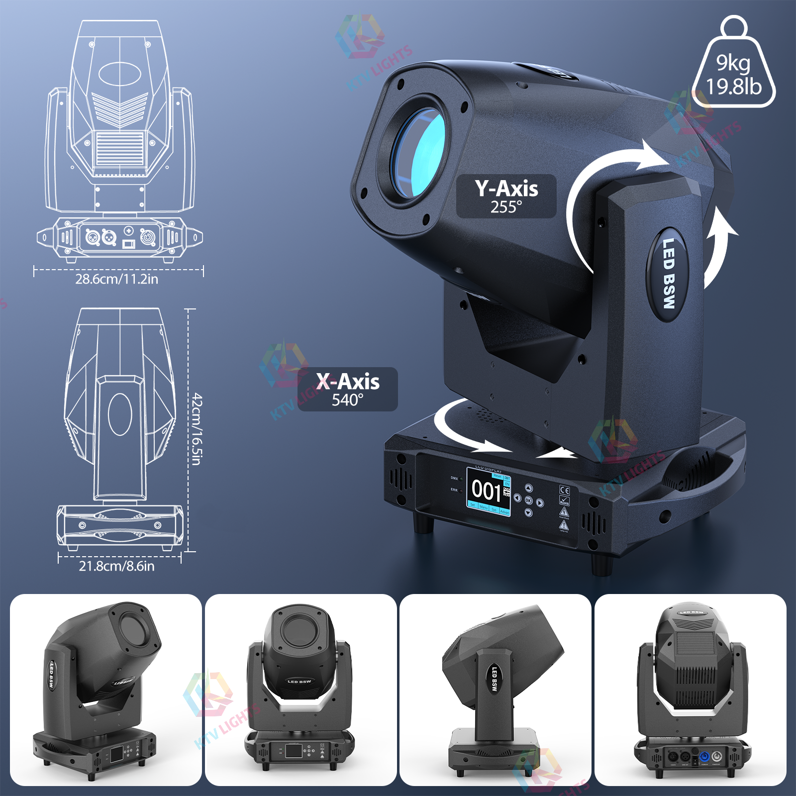 New Arrival 200W LED Beam 3-in-1 Moving Head Light-E47