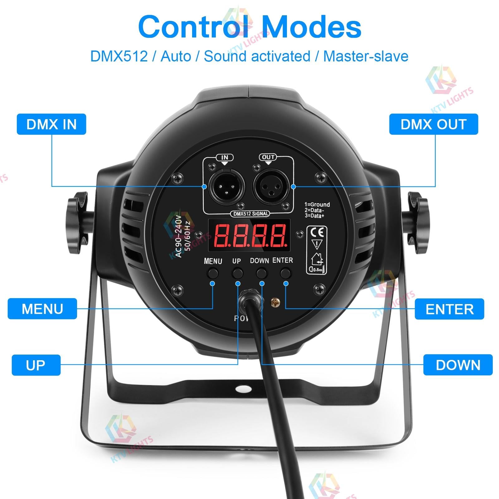 180W LED RGBW 4-in-1 PAR Light-P3