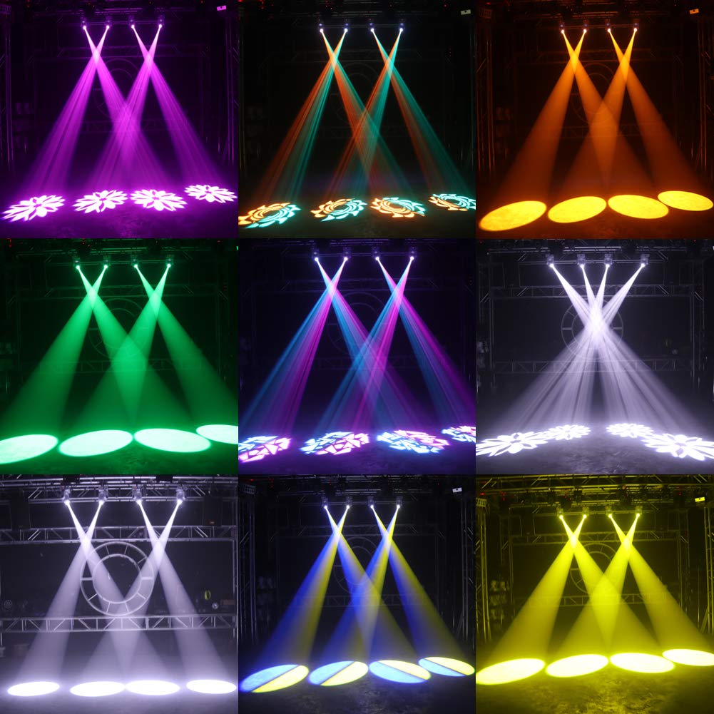 50W 8 Gobos 8 Colors Remote Control LED Moving Headlight-E27