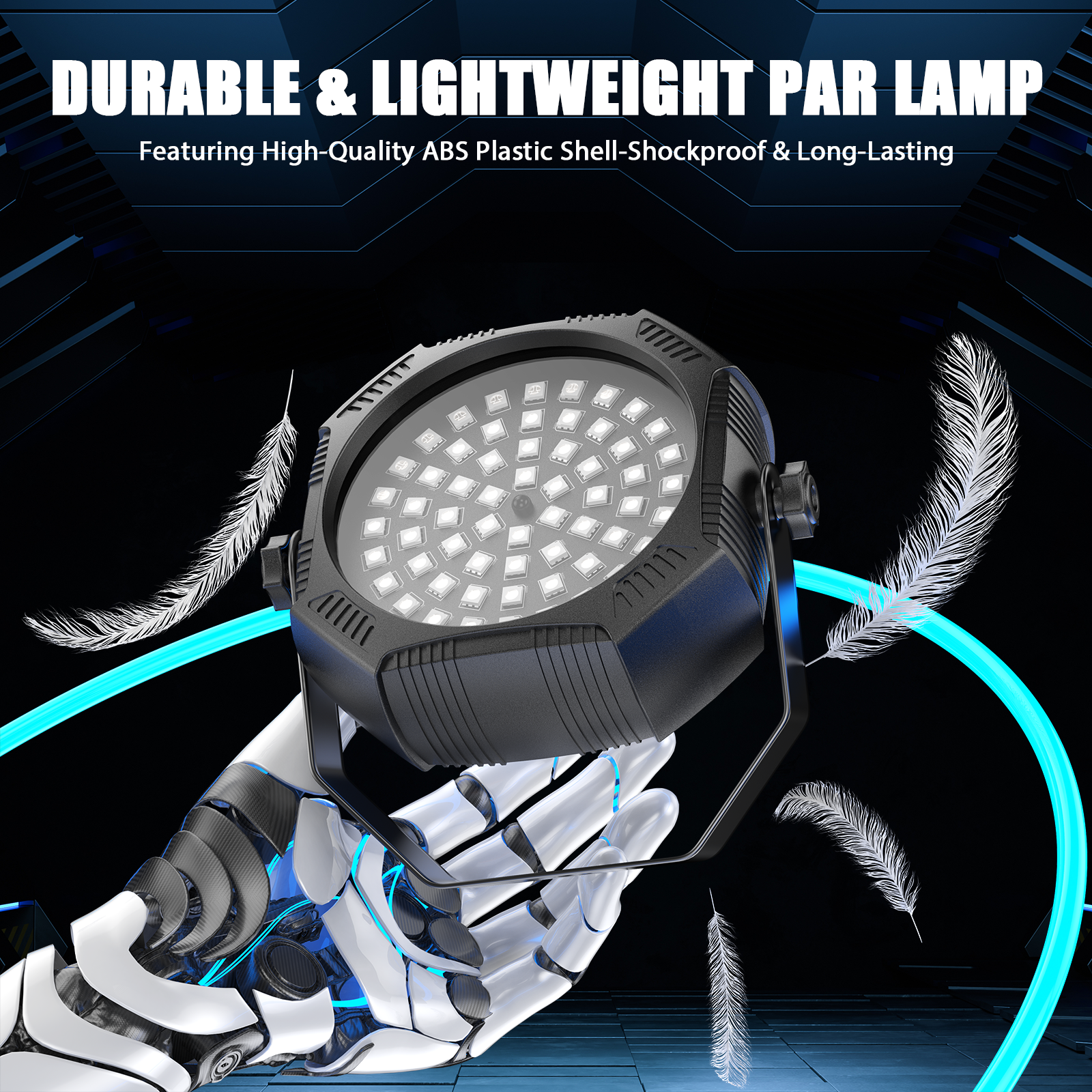 Mini 60W RGB LED Rechargeable Strobe Par Light-P33