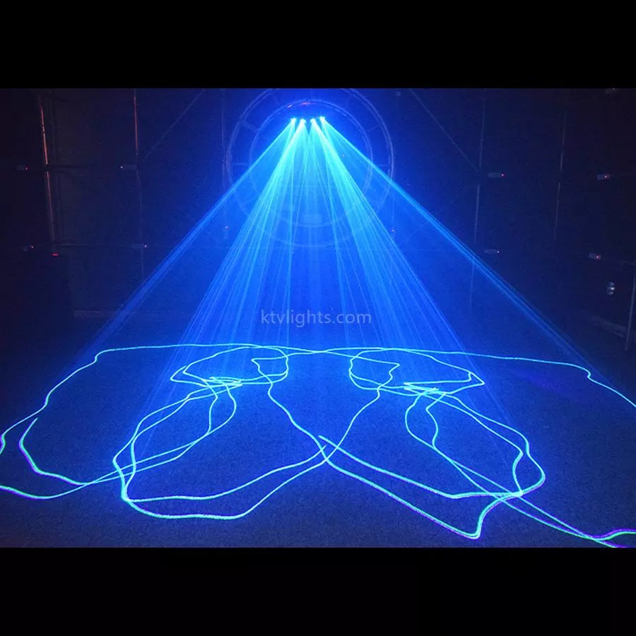 6-hole RGB scanning laser light DMX stage light-B26