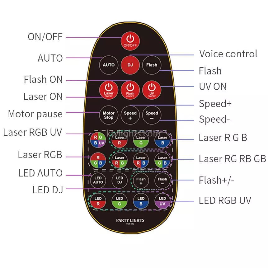 15-eye party club laser light-B5
