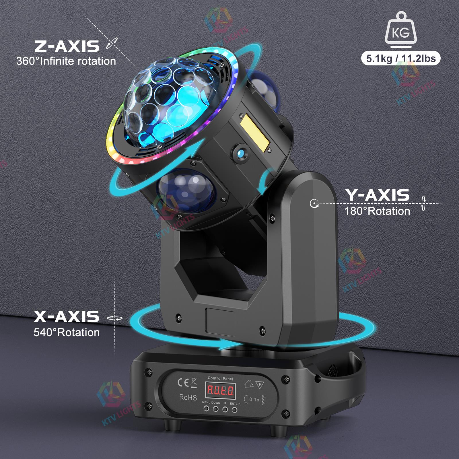 120W LED RGBW beam moving head light-E10