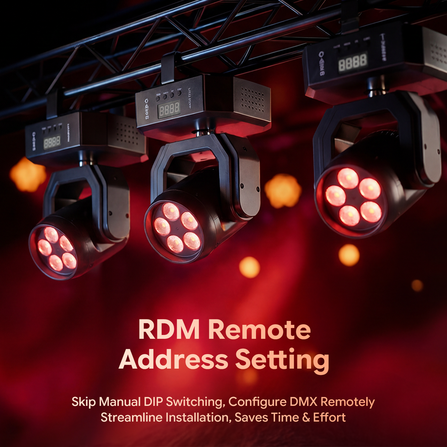 DJ Spot Beam Bar Disco DMX RGBW Mini LED Moving Head Light-E76