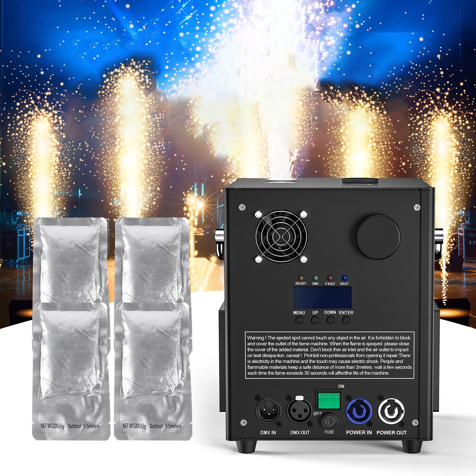 Cold Sparks Machine Fuel Outdoor High-Purity Ti Powder