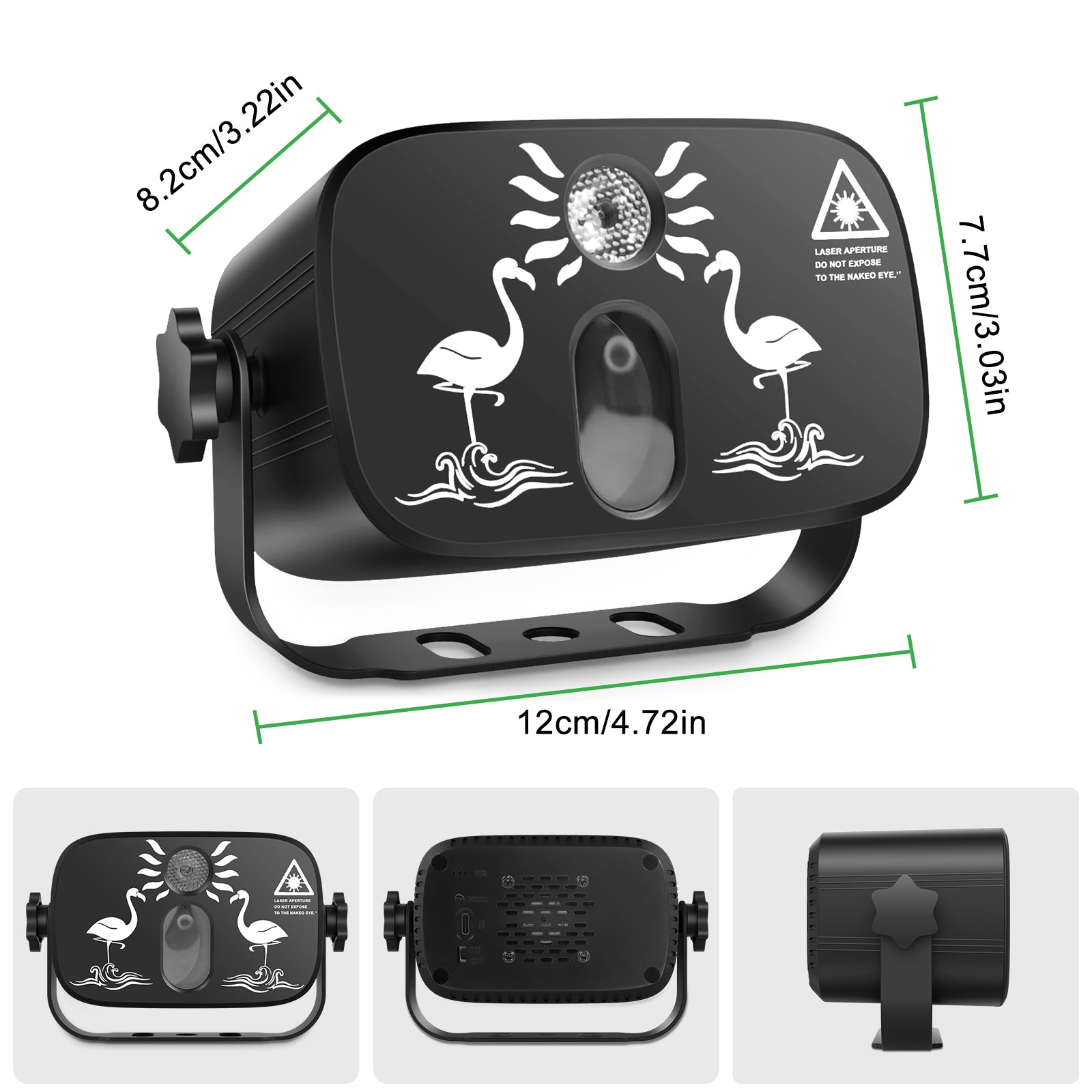 RGB + RG Laser Party Light with Remote Control - E52