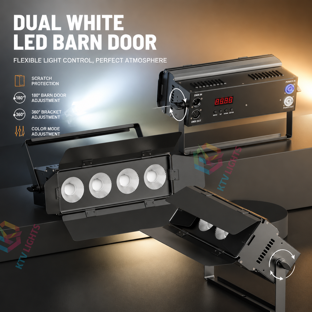 KTVLIGHTS 200W COB LED Stage PAR Light-P50