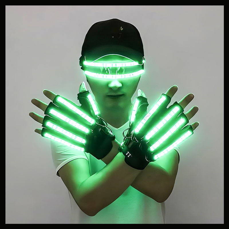 LED Gloves glasses set-M44