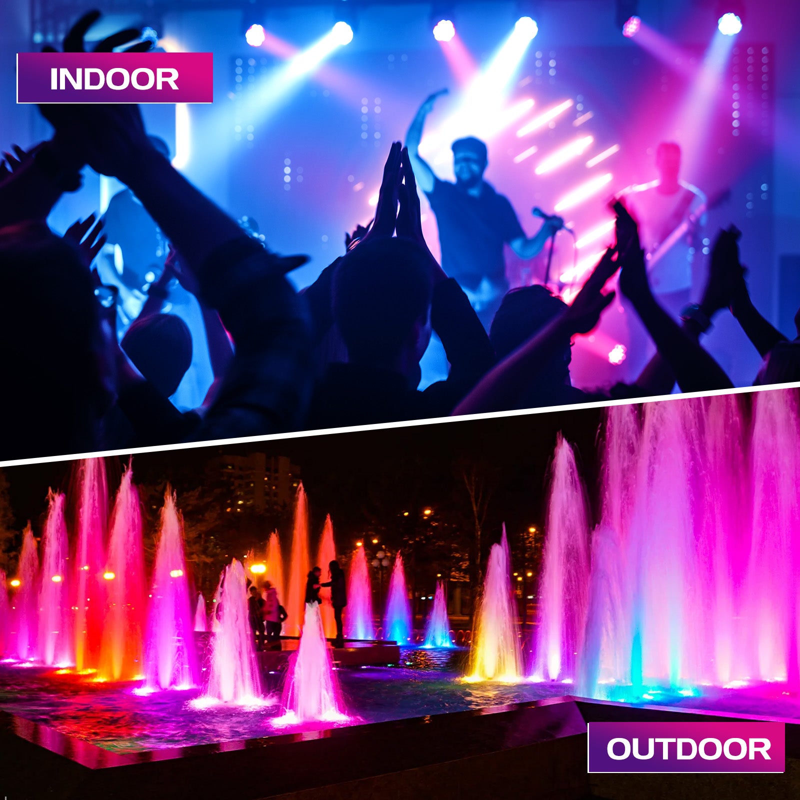 27OWI8 LEDRGBW IP65 WATERPROOF DMX512-P44