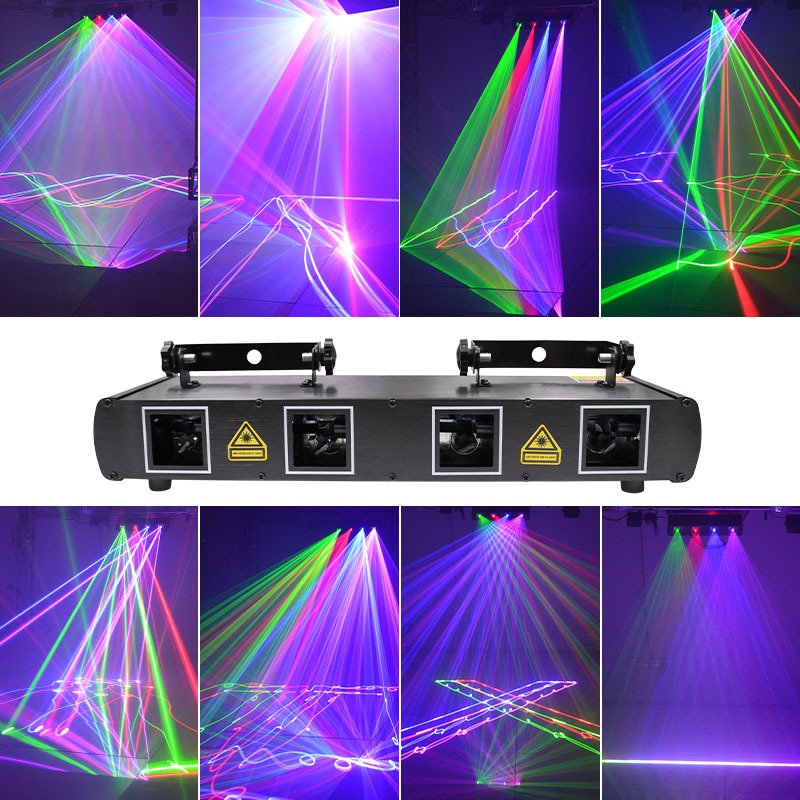 Four-hole full-color line scanning laser light-B18