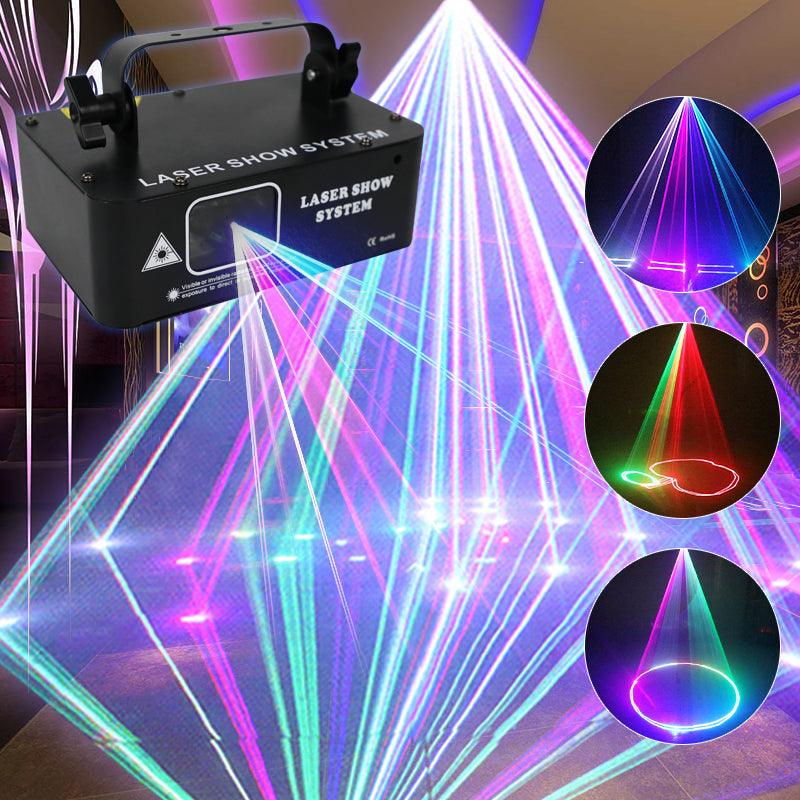 Smars® Stage Lighting Sound Activated Party Laser Light 6 Design for Party  & DJ ( Multi Color) 