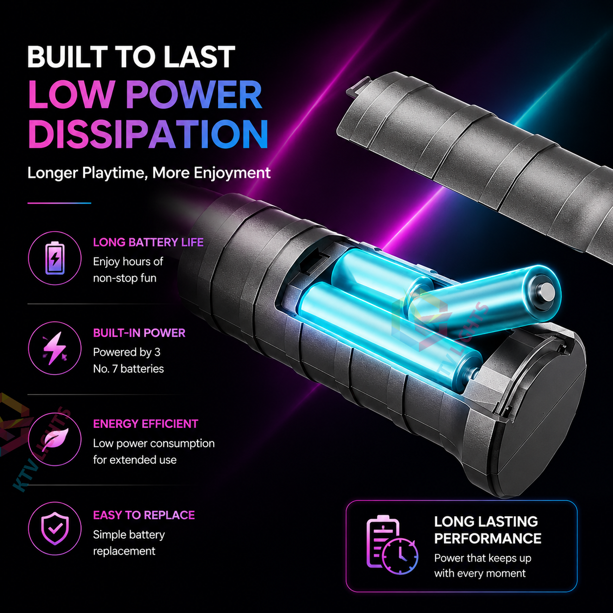 KTVLIGHTS DIY Glow Sticks for Concerts, Parties & Festivals-M34