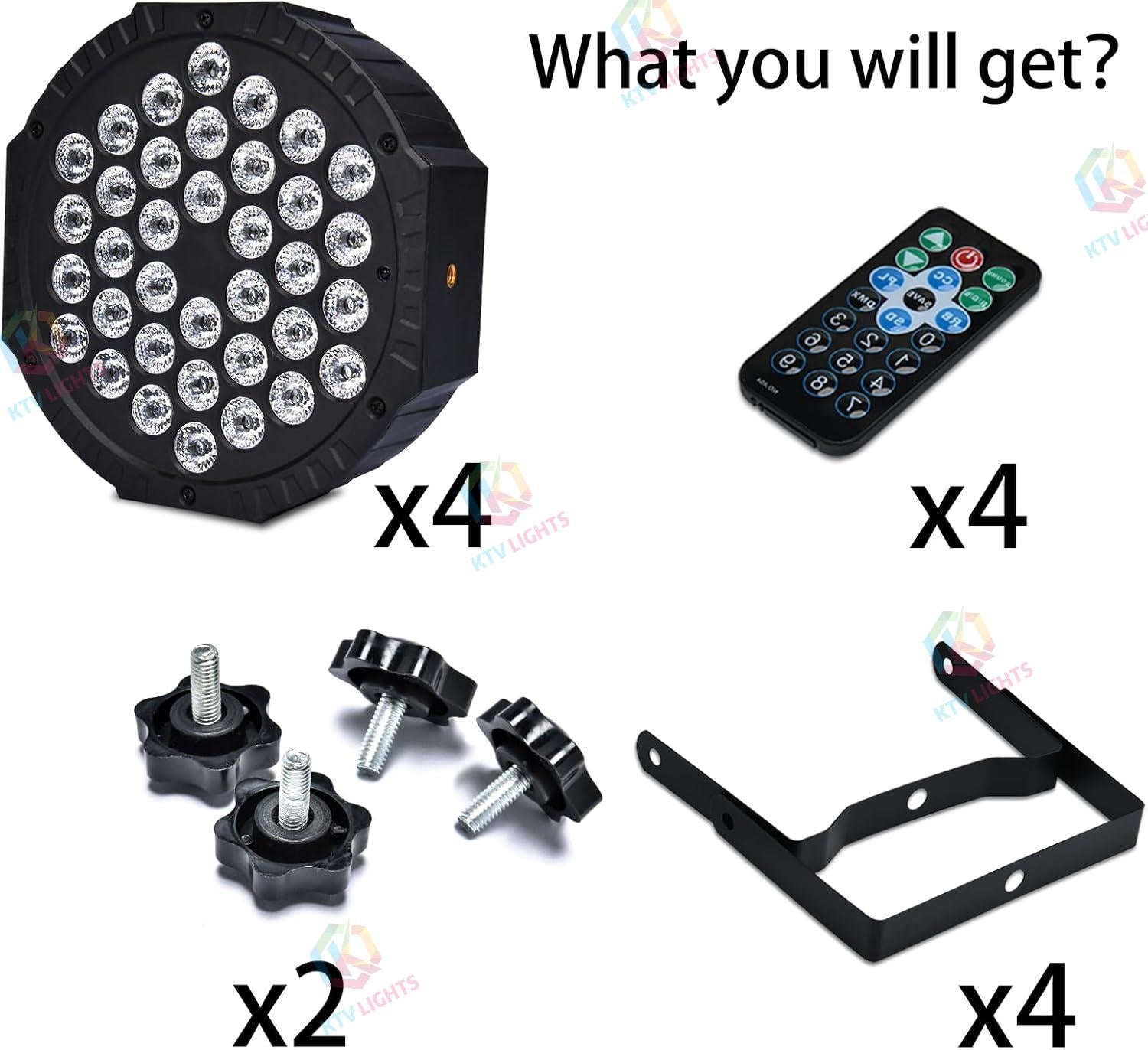 72W RGB Rechargeable Par Light-P10