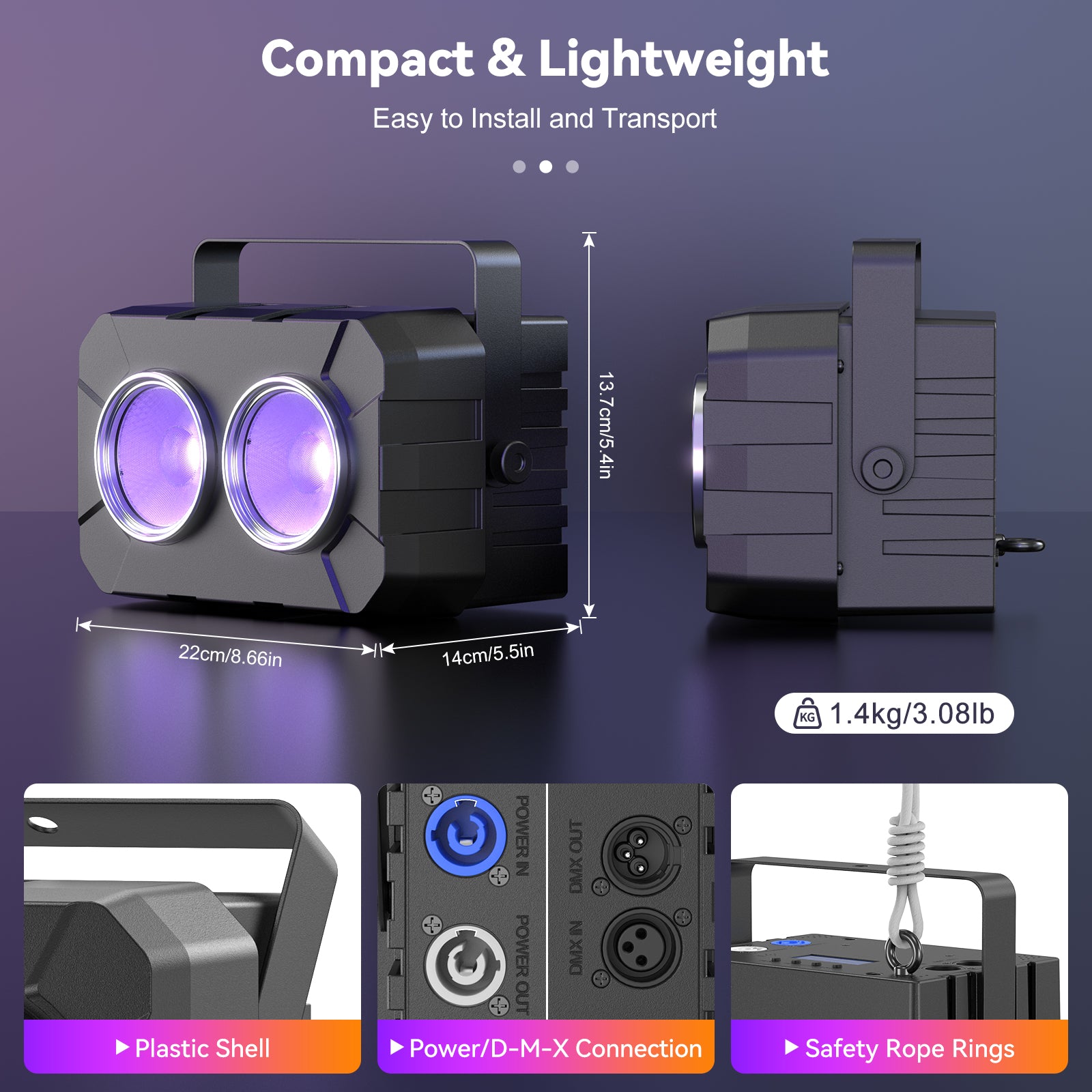 New 2x60w RGBW 4IN1 Wash Par Light-P11