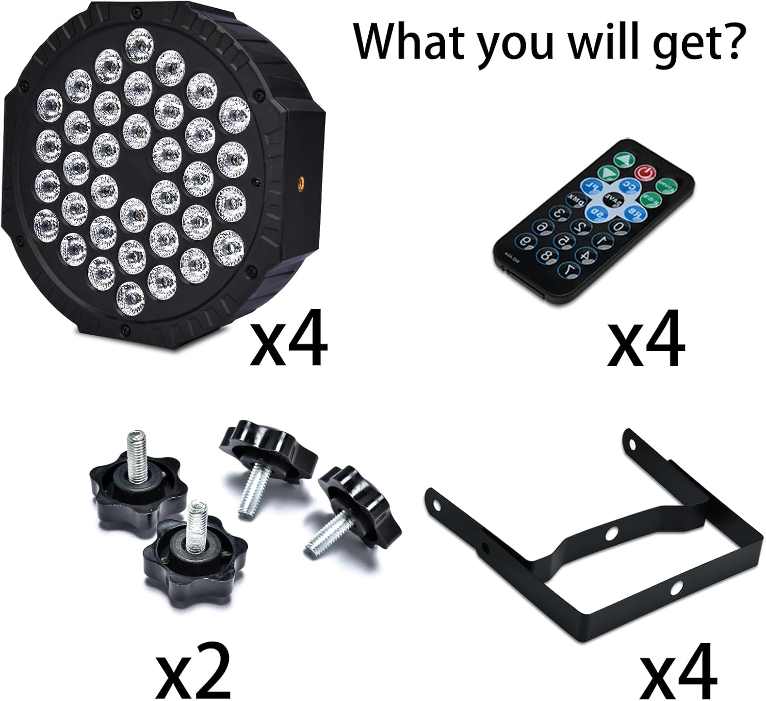 72W RGB Rechargeable Par Light-P10