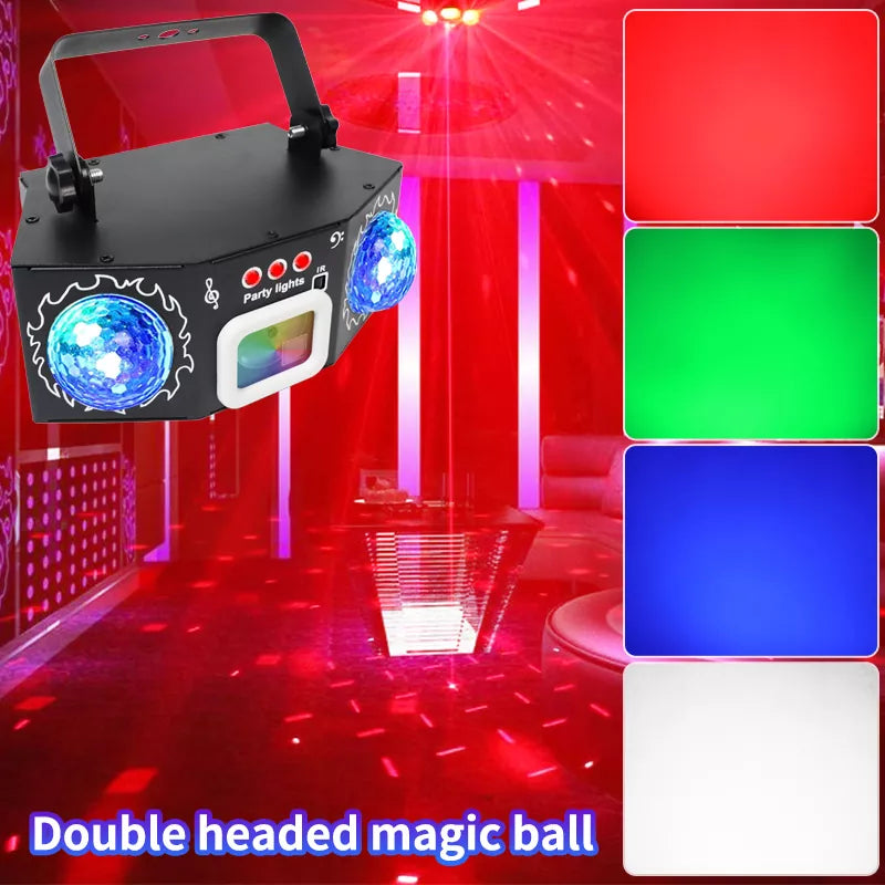 3 in 1 Dual Magic Ball Party Laser Light-C15