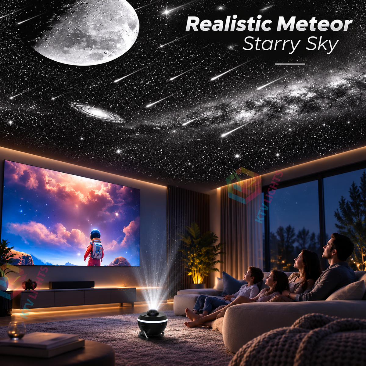 KTVLIGHTS 13-in-1 4K HD Planetarium Galaxy Star Projector-S53