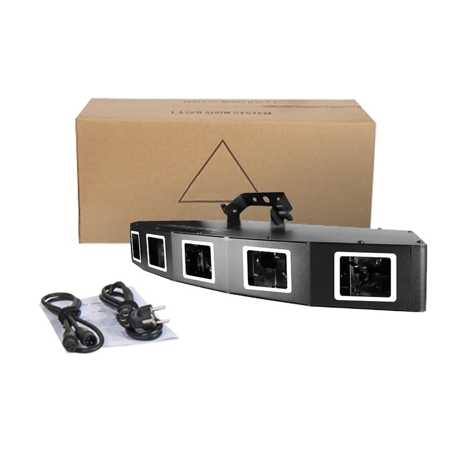 6-hole RGB scanning laser light DMX stage light-B26