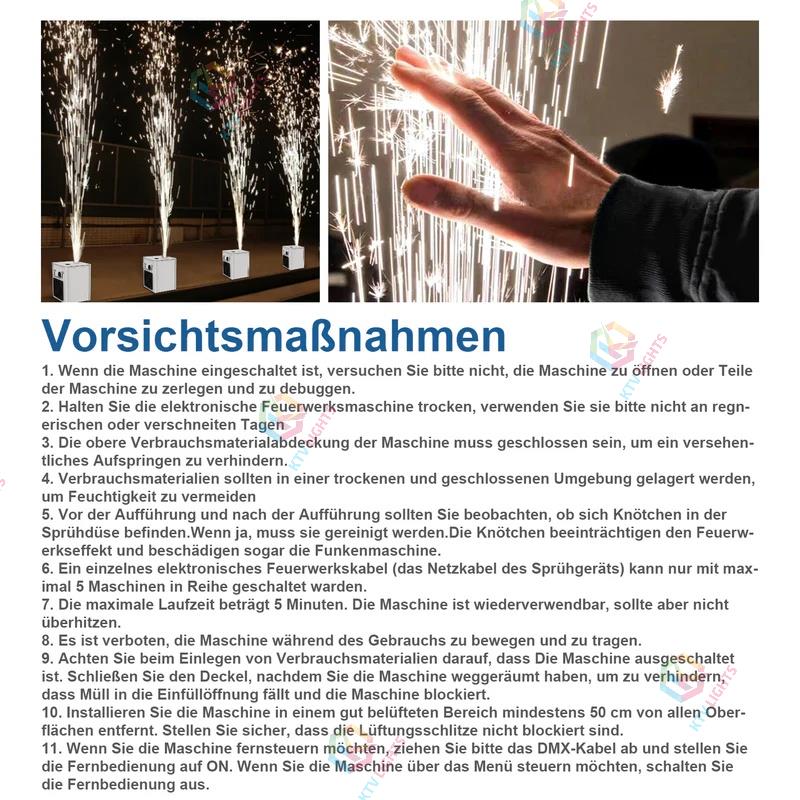 700W Fireworks fountain machine cold spark machine-H1