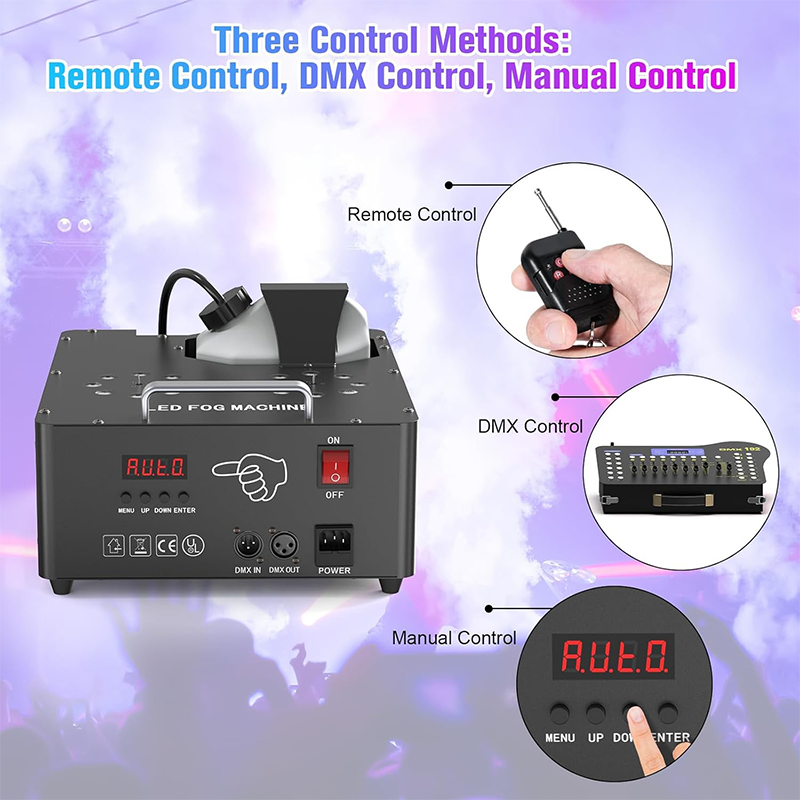 2000W Dual-Tube Adjustable LED RGB Smoke Machine-Y11