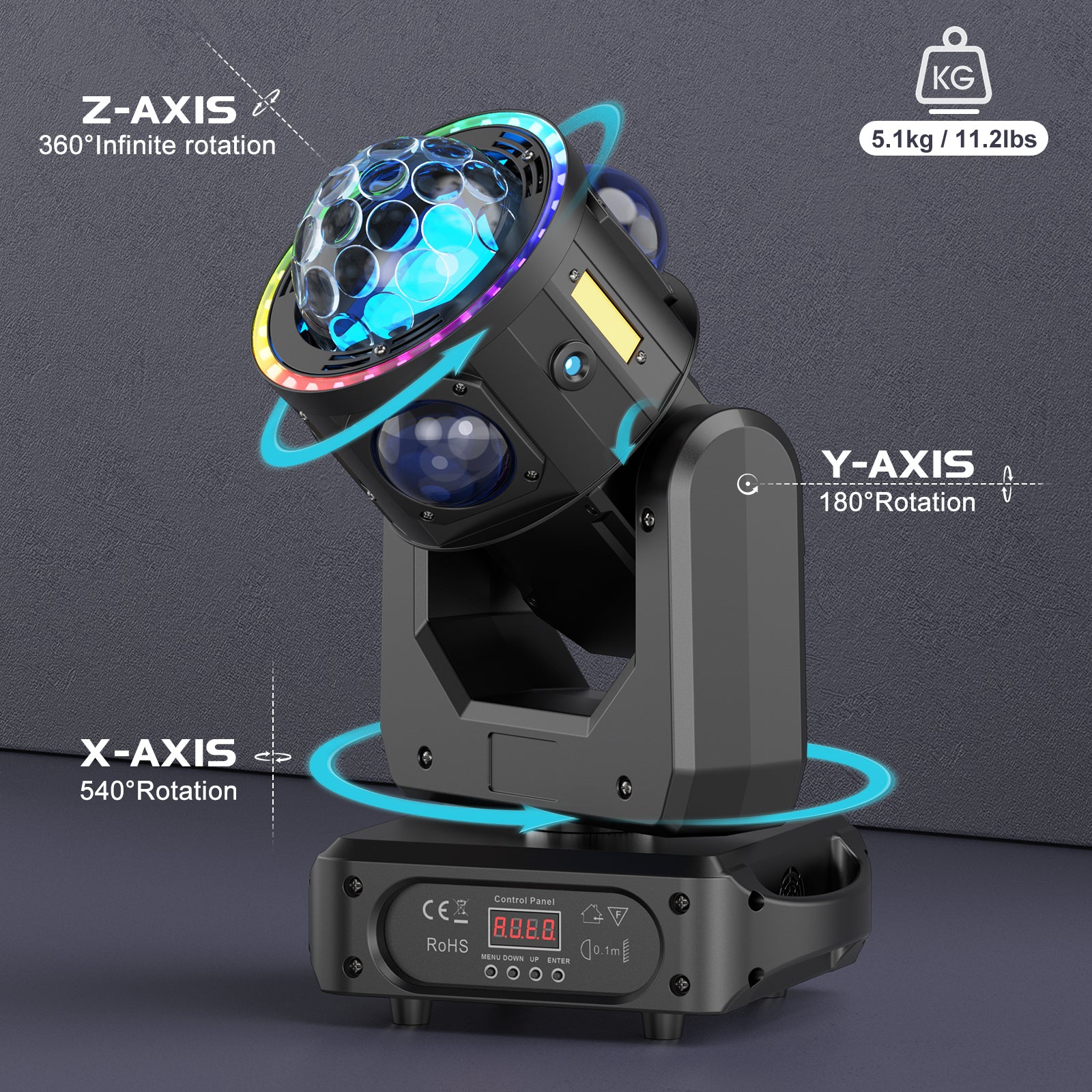 120W LED RGBW beam moving head light-E10