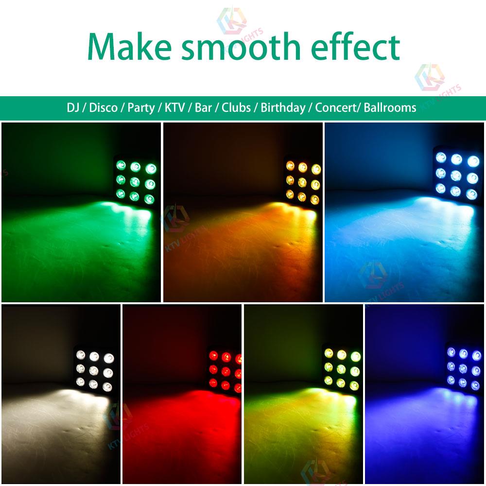 9 LED remote control square par light stage light-P28