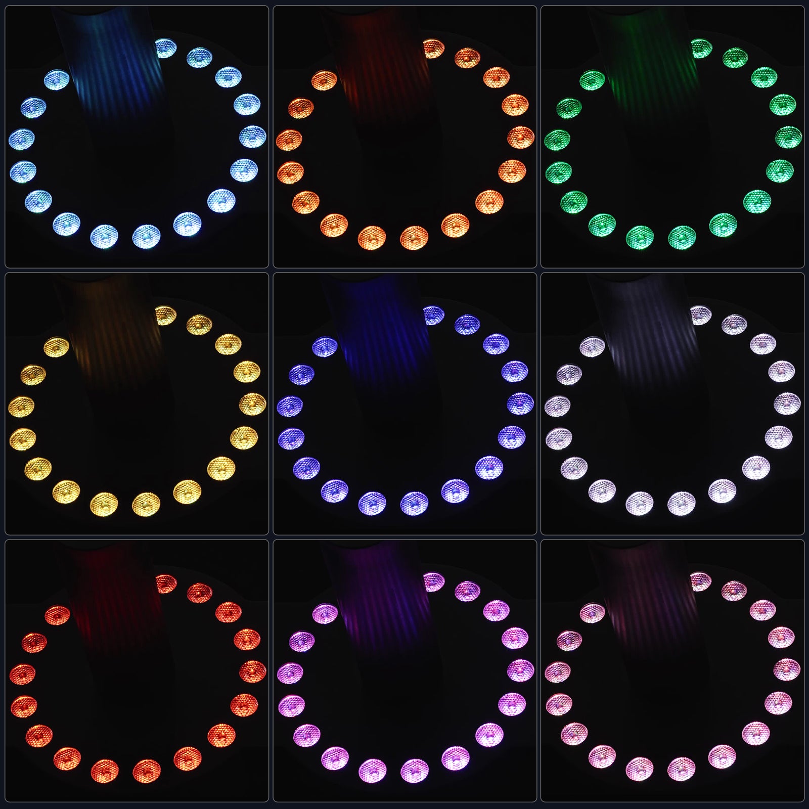 300W 18PCS 12v Three-color RGB Smoke Machine-Y10