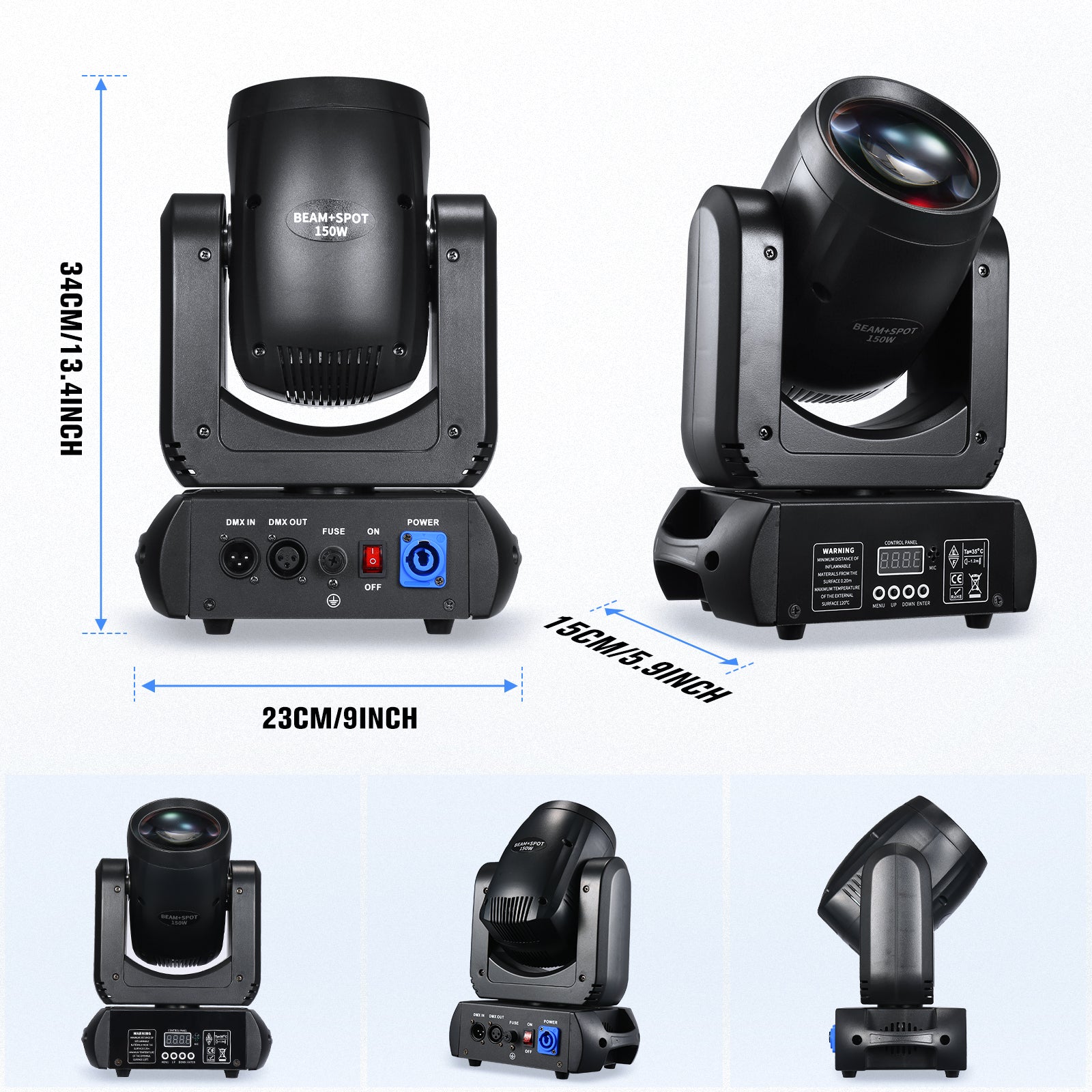 150W LED RGBW Beam Moving Head Light - E19