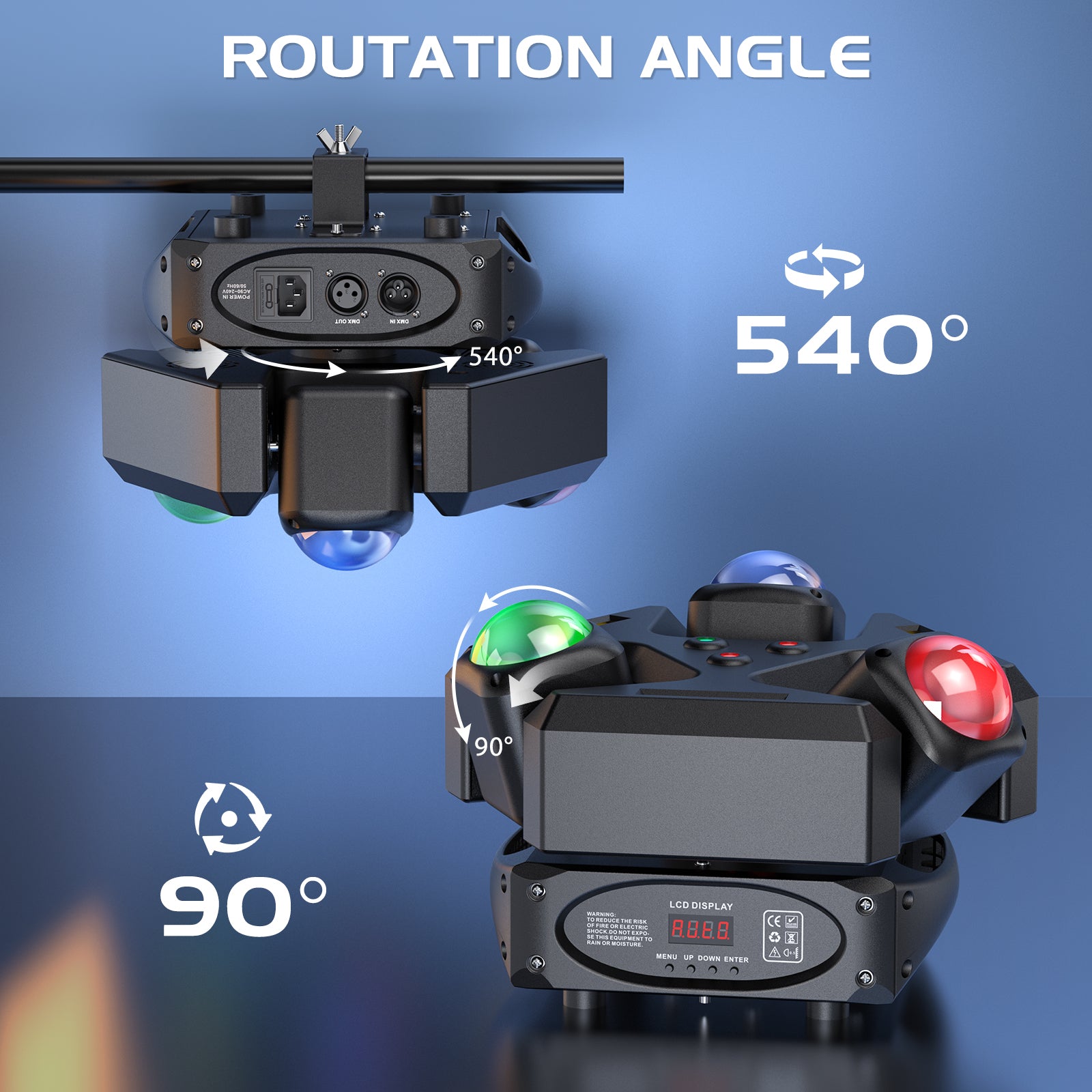 120W RGBW 4-in-1 LED Moving Head Light -E37