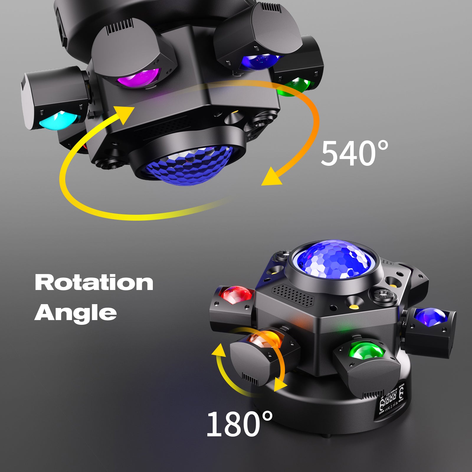 120W six-arm stage light RGBW beam moving head light-E4