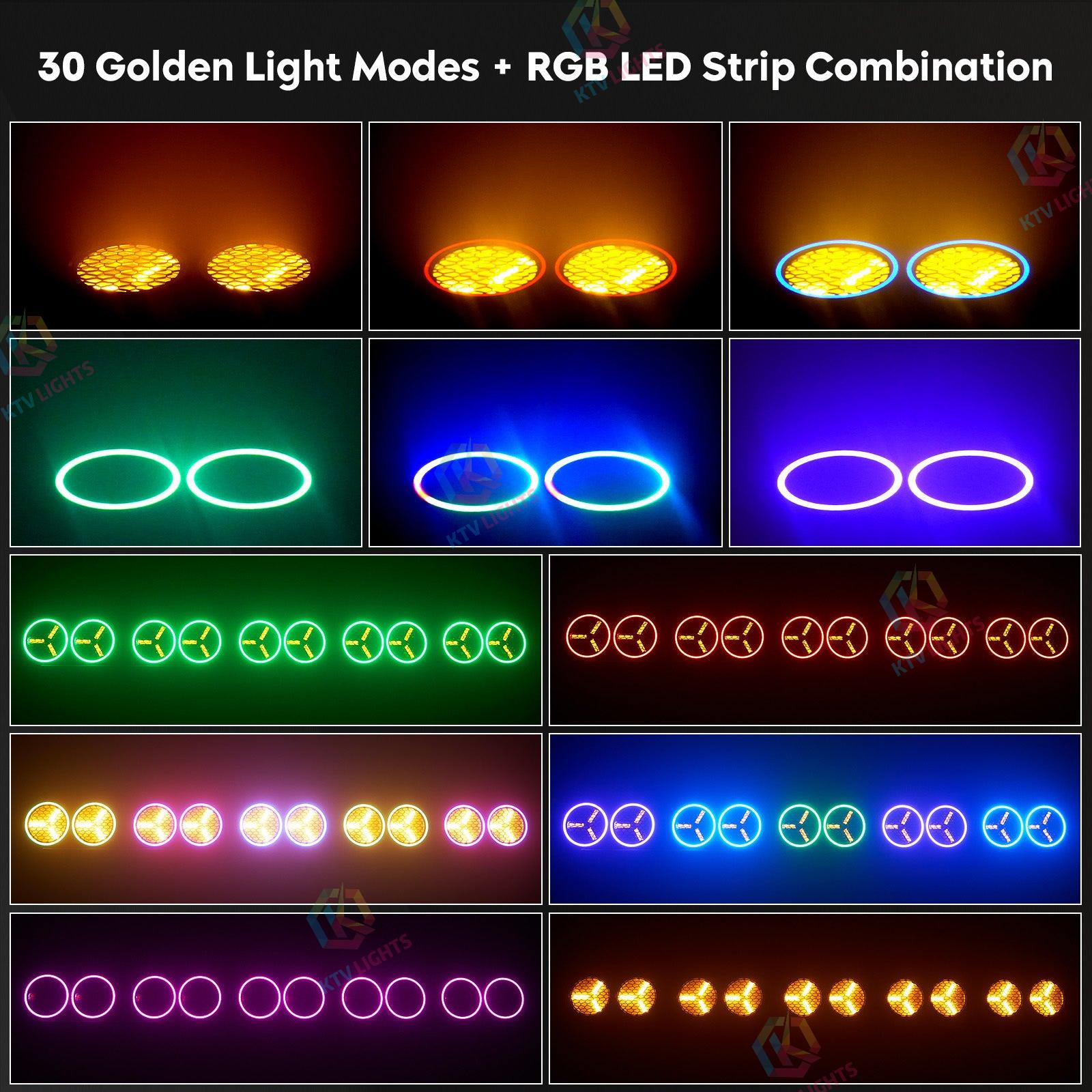 200W dual-eye vintage par light equipped with 6 COB spotlights-P51