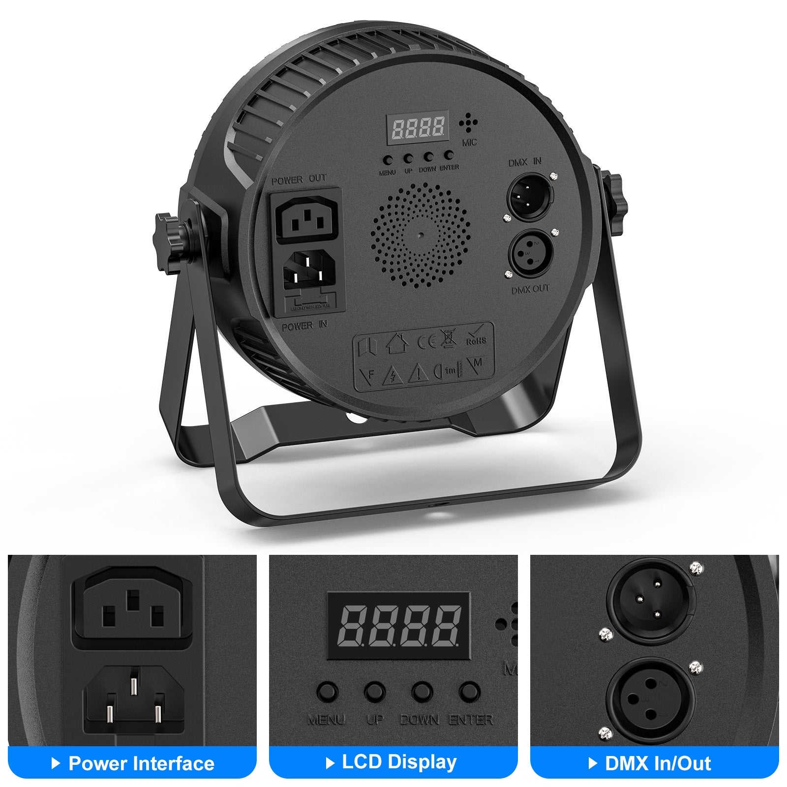 80W RGBW 4-in-1 LED Par Light-P2