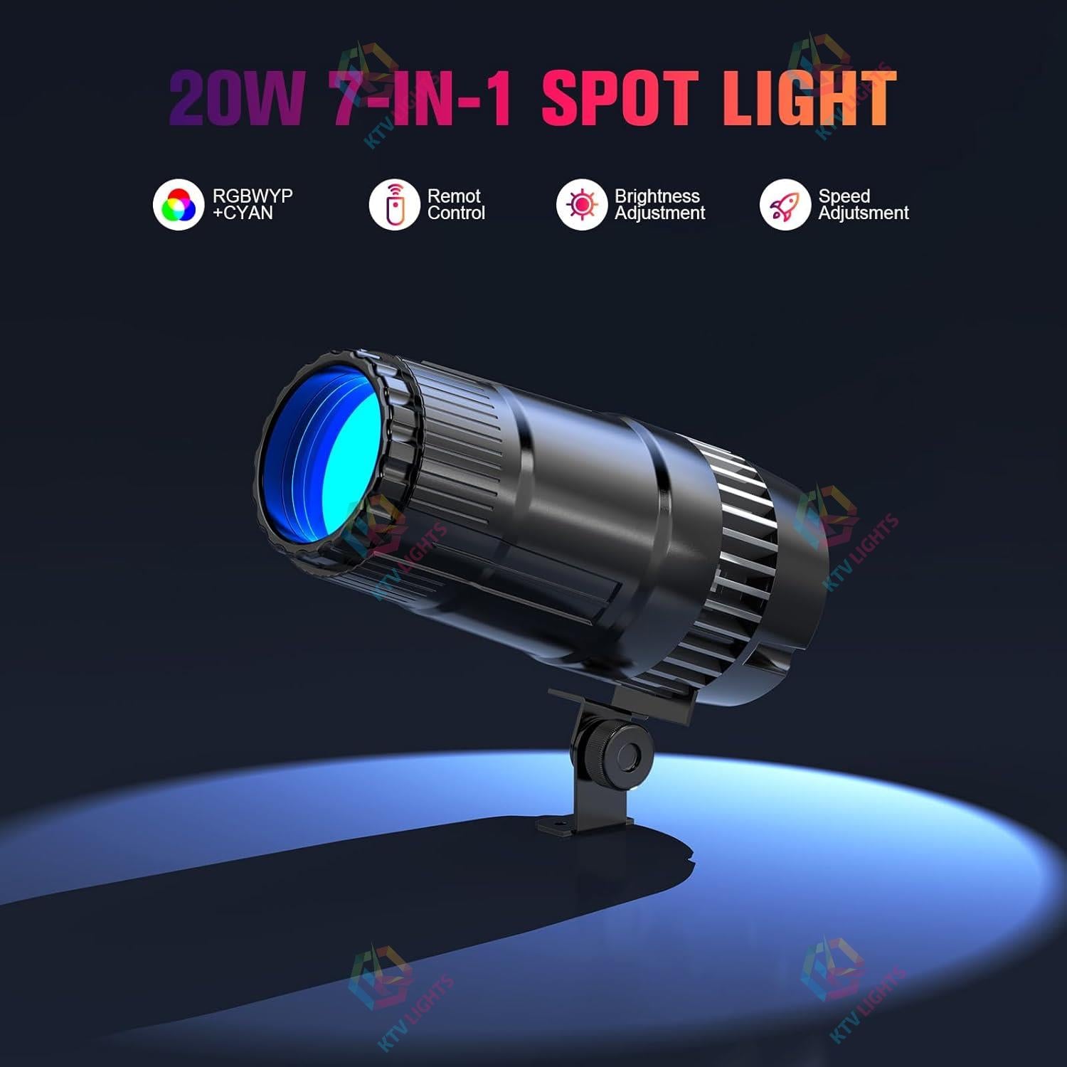 20w RGBW LED spotlight-J4