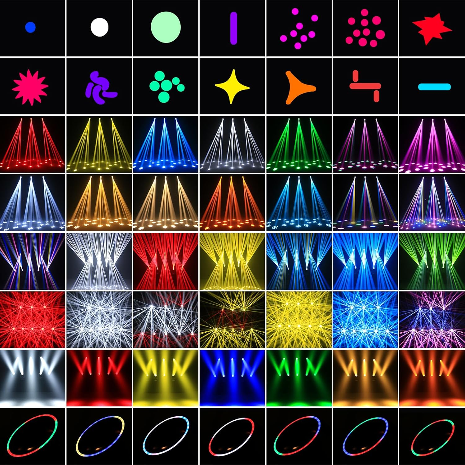 295W 15Gobos DMX512 Moving Head Light-E68