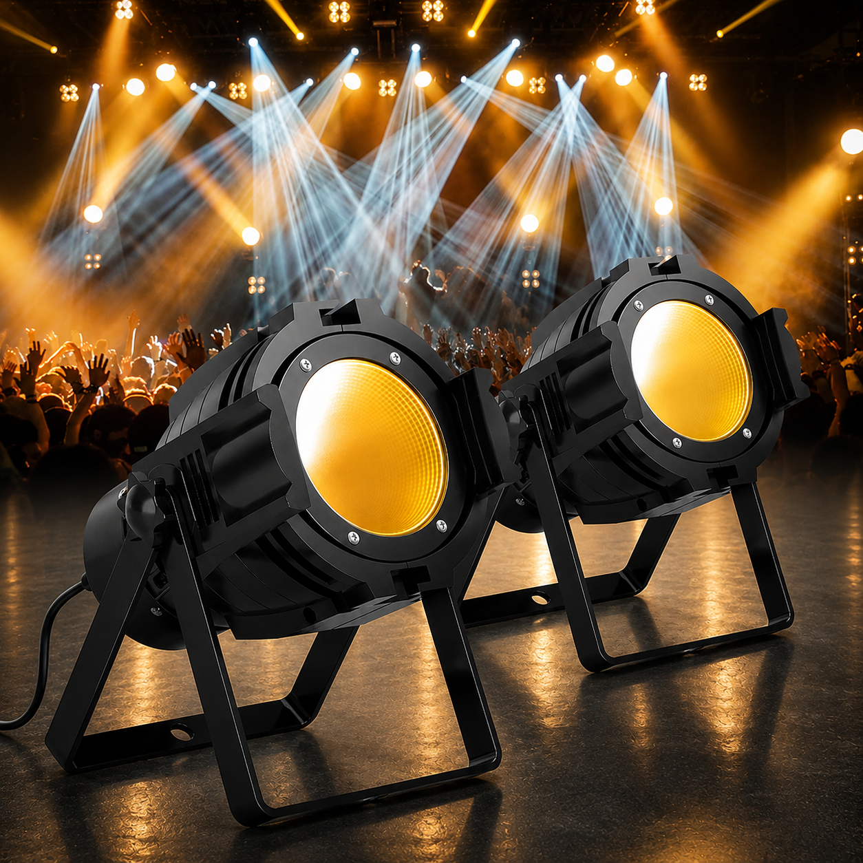 KTVLIGHTS 80W COB LED White/Warm White Stage PAR Spotlight-P39