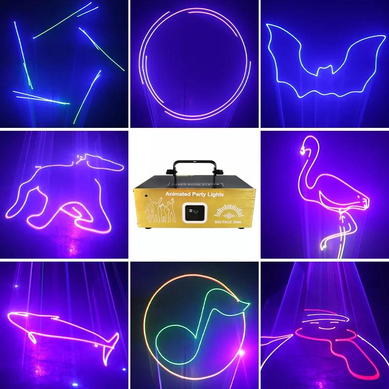 3w animation laser light-A27