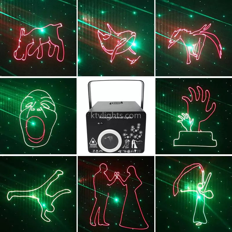 9 em 1 Luz Laser Animada de Férias - A15
