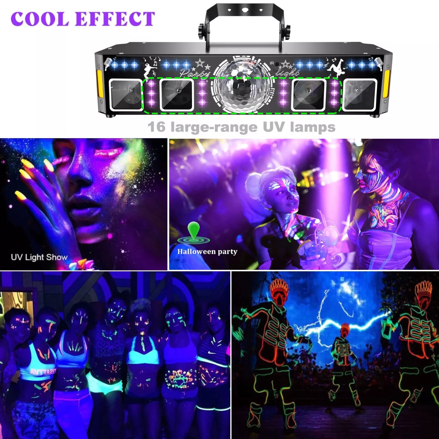 2025 New Six-in-One Effect Stage Light-B36