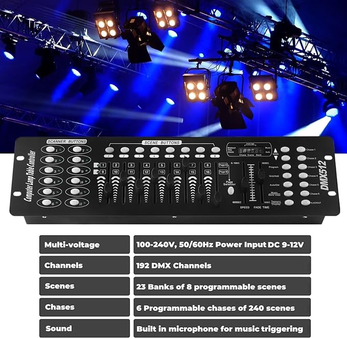 Mini Operator DMX192 Control Channel DMX 512 Stage Lighting Controller