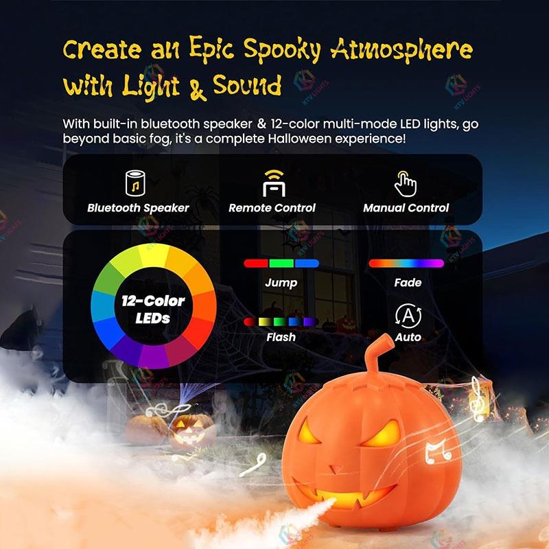 800W Pumpkin Shape Halloween Party Smoke Machine-Y9