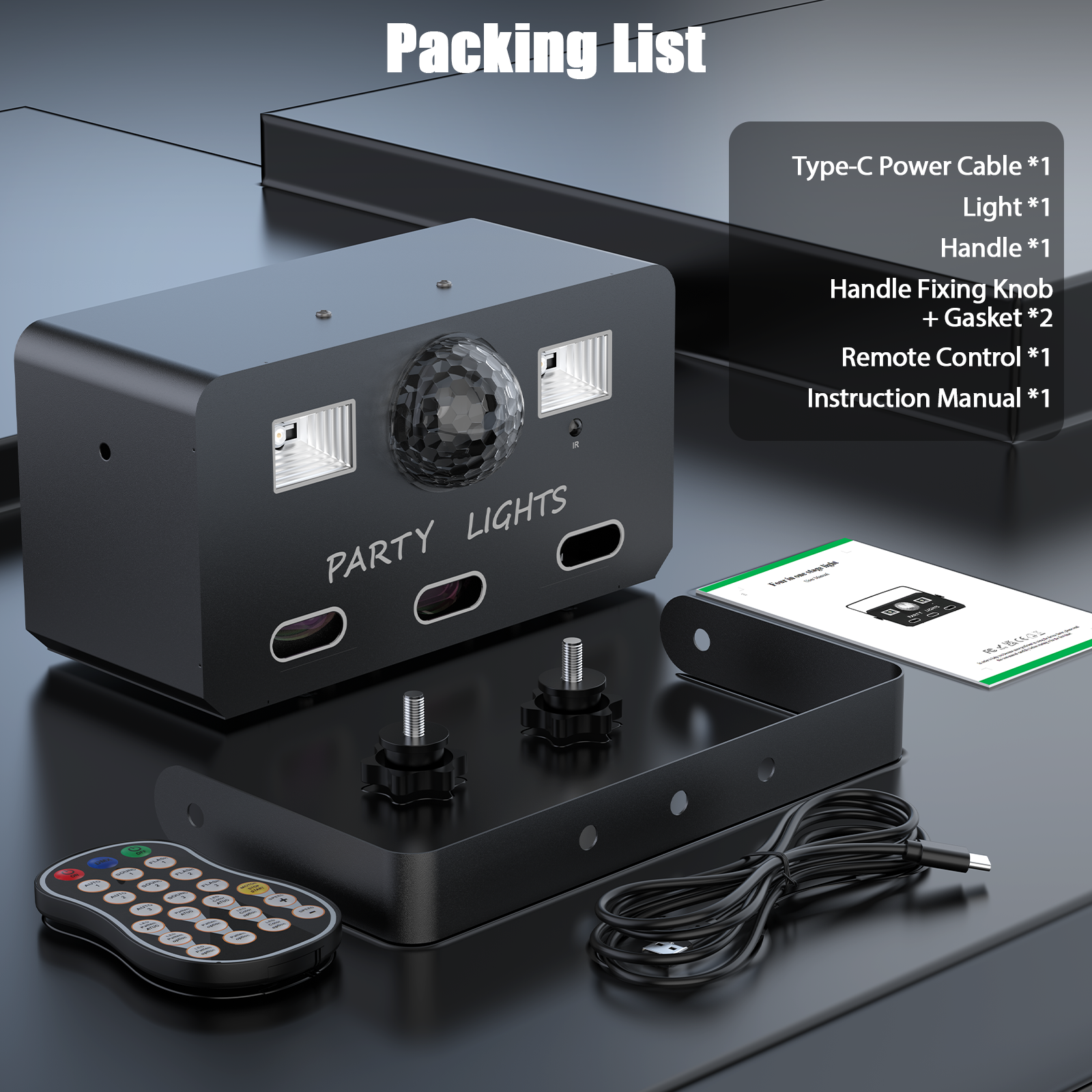 4 in 1 Party Disco Effect Light-C24