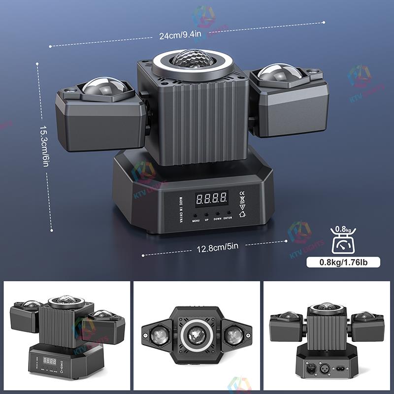 65W Dual-Arm Stage Moving Head Light - E14