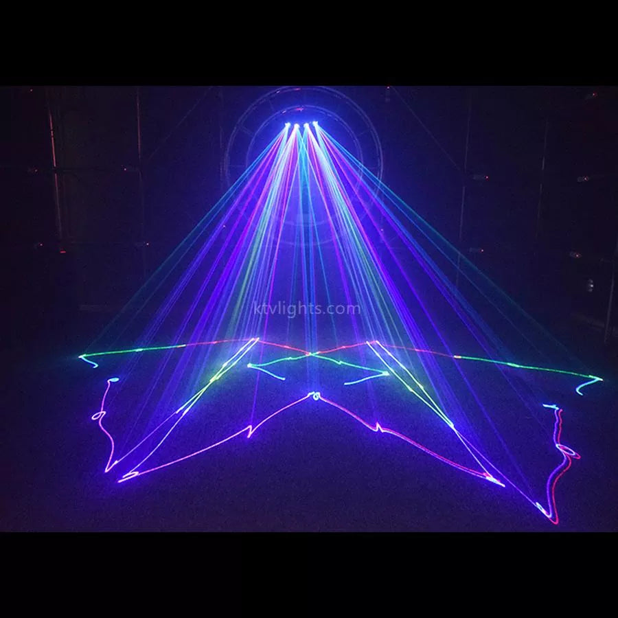 4-hole RGB scanning laser light DMX stage light-B25