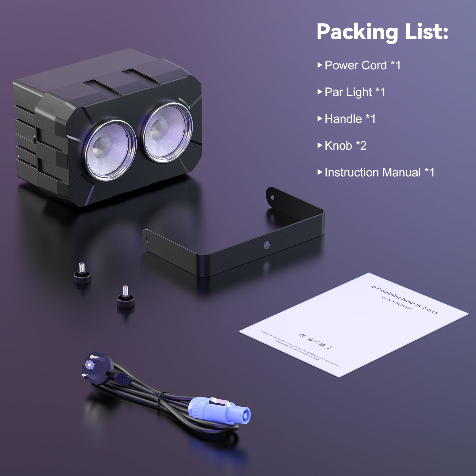 New 2x60w RGBW 4IN1 Wash Par Light-P11