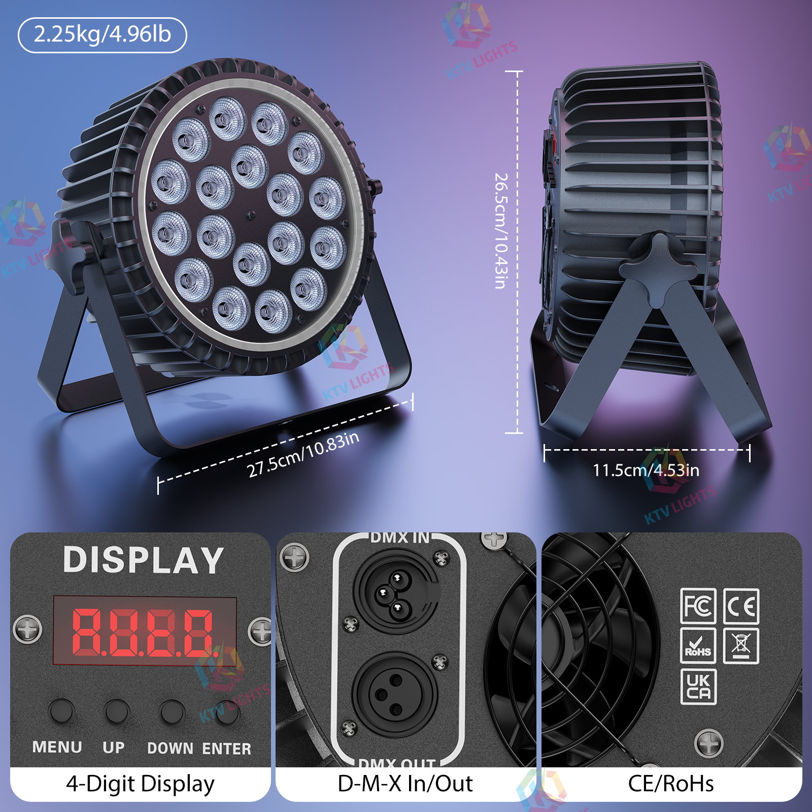 18X8W RGBW 4in1 Par Light-P8